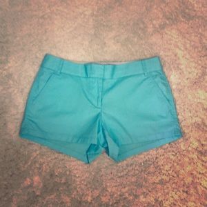 NWT Women’s J Crew turquoise shorts, size 6